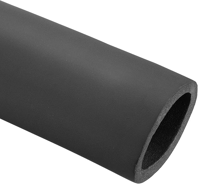 PATIKIL 70.9" L x 4-1/3"ID x 0.8" T Pipe Insulation Foam Tube, Water Pipe Insulation Tubing Heat Preservation for Plumbing Water AC Pipe Sprinkler Spigot, Black