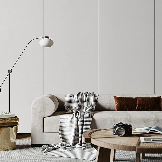 Peel and Stick Wallpaper Rice White Silk Wall Paper - 15.7 x 200 Inch Self Adhesive Wallpaper Peel and Stick, Easy to Paste Wall Contact Paper for Stand Liner, Table and Door Makeover Decor