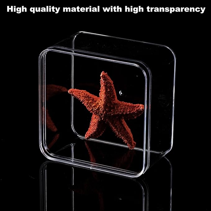 KissYou Acrylic Box Clear Display Box with Lid Jewelry Storage Container Party Decoration