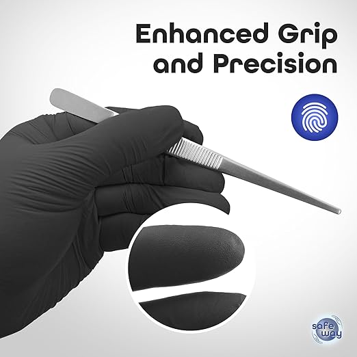SAFEWAY USA Vinyl Disposable Gloves — Non-Latex and Powder Free, Heavy-Duty Protective and Multi-Purpose Gloves for Cleaning, Food Prep, Tattooing, Lab Works, Mechanics and More — (3000 pcs, Medium)