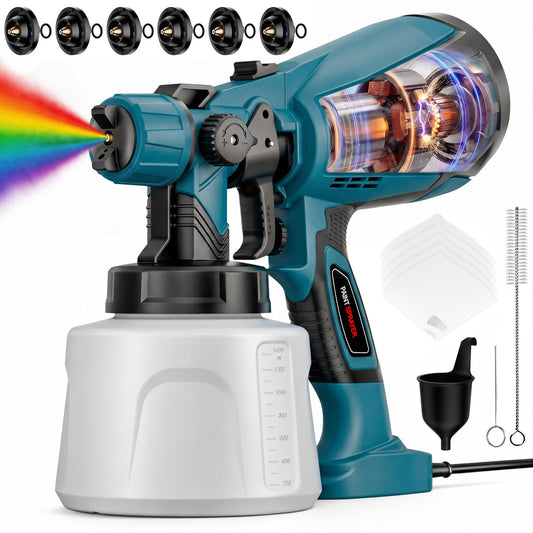 Paint Sprayer for House Painting, 1000W Electric Spray Paint Gun - Image 1