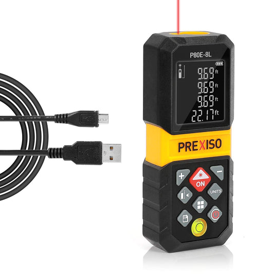 PREXISO Laser Measure Tool, 265Ft Rechargeable Laser Tape - Image 1