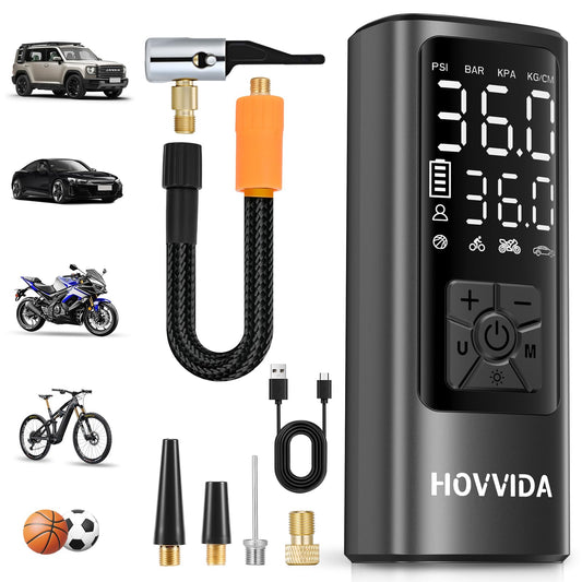 Bike Pump Electric, Portable Air Compressor for Car Tires 150PSI - Image 1