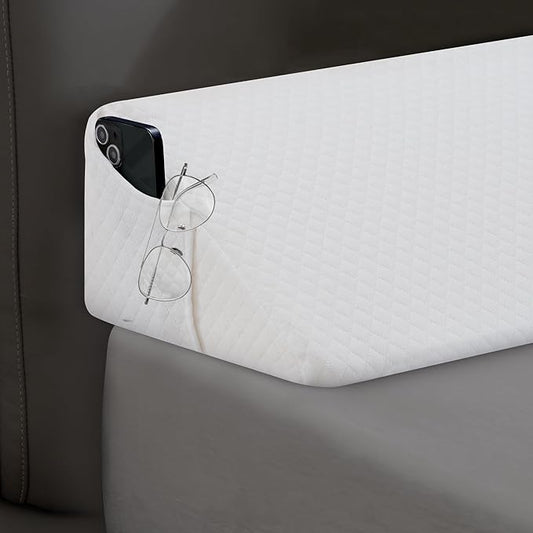 HABUTWAY Full Size Bed Wedge Pillow for Headboard, Bed Gap Filler(0-8"), Memory Foam Mattress Wedge Pillow Triangle Bloster for Sleeping, Close The Gap Between Headboard and Mattress Space Filler