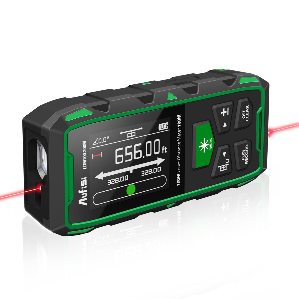 Dual Laser Measuring Tool, 656FT Rechargeable Laser - Image 1