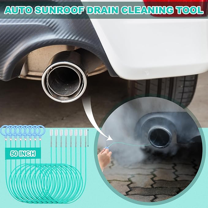 30 Pack 50 Inch Sink Snake Bulk Hair Drain Clog Remover Unbreakable Metal Drain Snake Hair Removal Tool Flexible & Long Unclogging Tool for Bathroom Sink Tub Shower