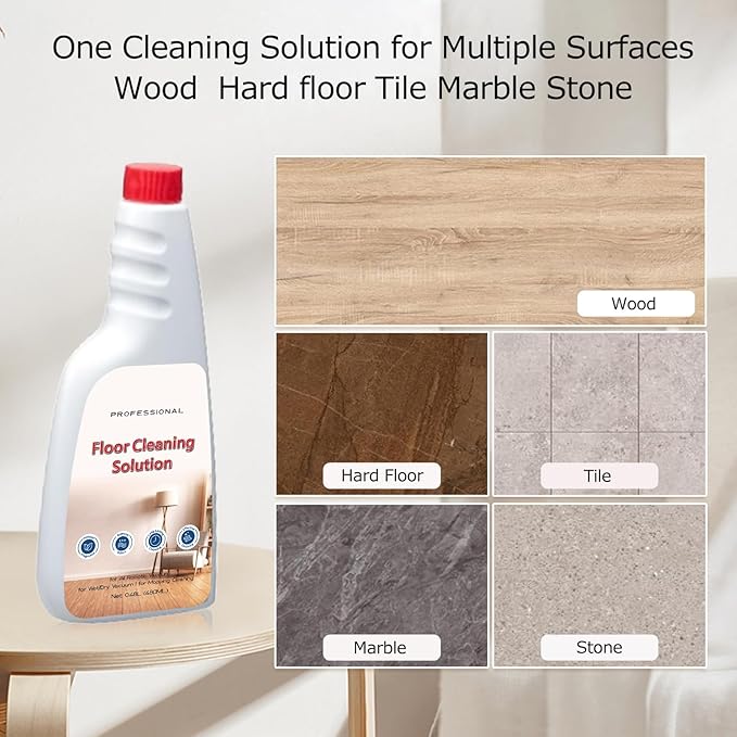Cleaner Solution for Roborock Cleaning Solution Citrus Scented, Deep Clean Residue & Streak Free for Hardwood Multi Surface, Compatible with Roborock Saros 10/10R/Z70, Q7 Q8 Q10 S7 S8 Qrevo Series