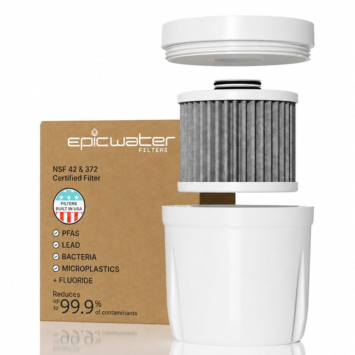 Epic Pure XP Pitcher Water Filter Replacement with Housing, 100 - Image 1