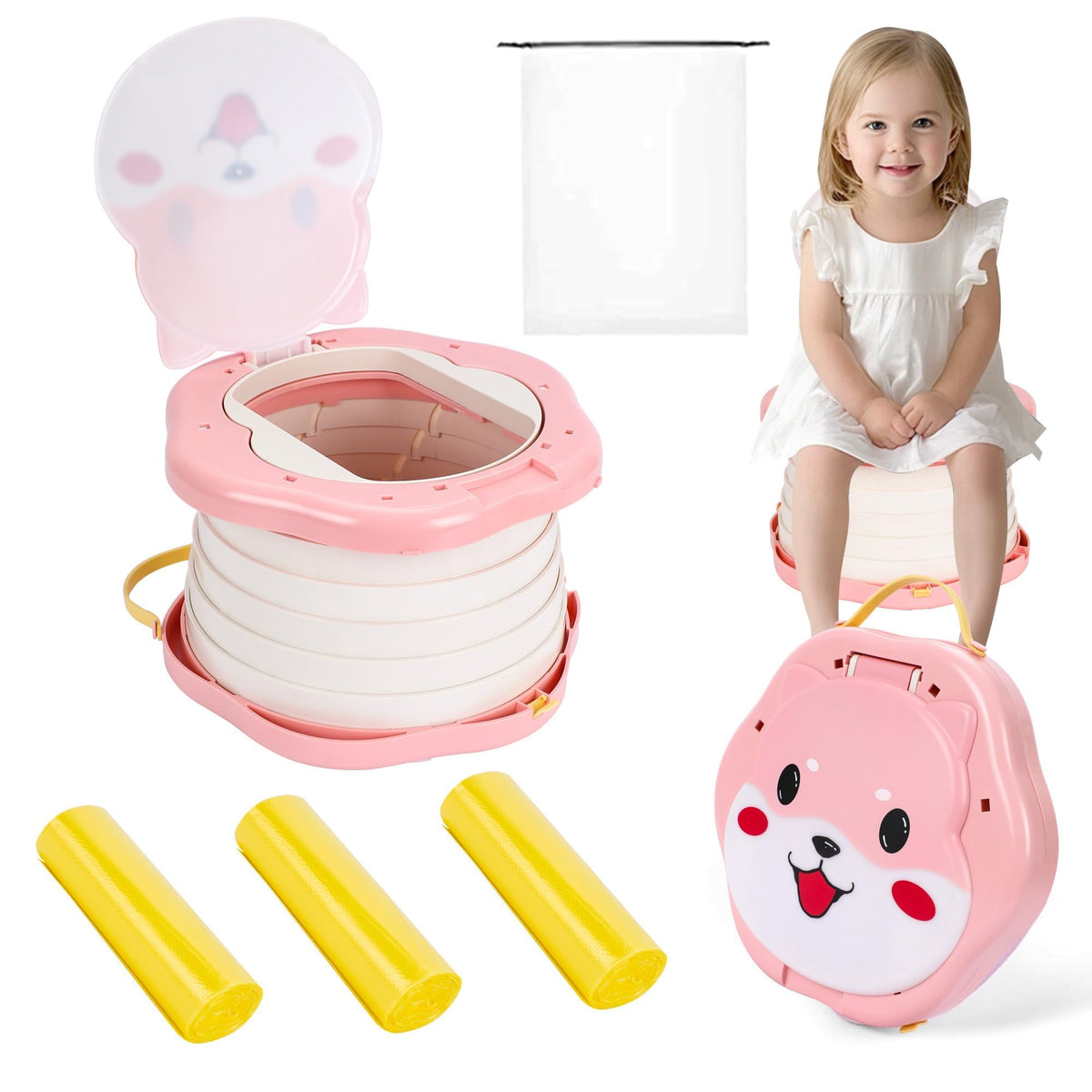 SunnySmile Portable Potty for Kids, Portable Toddler - Image 1