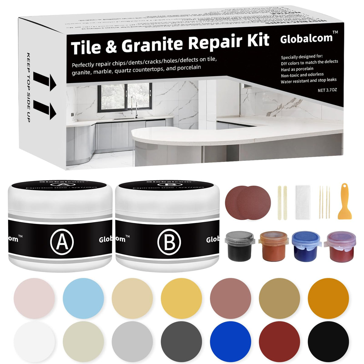 Tile and Granite Repair Kit for Marble Porcelain and | Bathroom Fix - Image 1