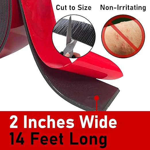Redford Supply Co. 2 inch x 14 ft, AC Line Pipe Insulation, Outdoor Pipe Insulation Wrap for Winter Freeze Protection, Water Line Freeze Protection Foam, Insulated Wrap for Copper Pipes, PVC