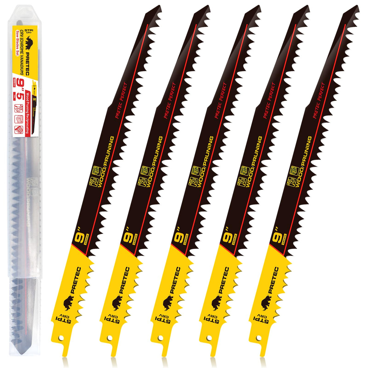 9 Inch Wood Pruning Reciprocating Saw Blades for Tree - Image 1