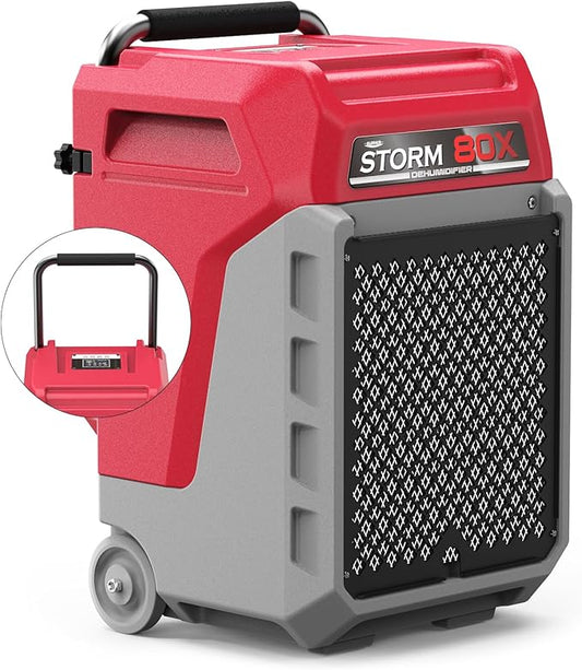 ALORAIR 170 PPD Commercial Dehumidifier with Pump & Drain Hose Cover up to 2,100 Sq.Ft Space Industrial Use Portable Handle Dehu with Wheels for Water Damage Restore, Carpet Drying