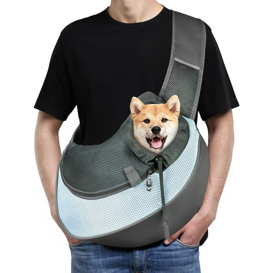 Dog Sling Carrier, Mesh Breathable Puppy Sling with Soft - Image 1