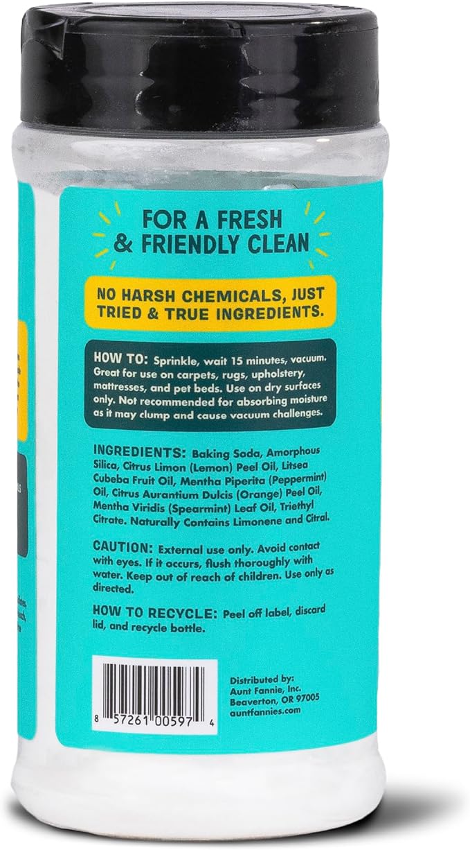 Aunt Fannie's Bundle: Floor Cleaner Vinegar Wash, Bright Lemon + Carpet Refresher, Bright Lemon