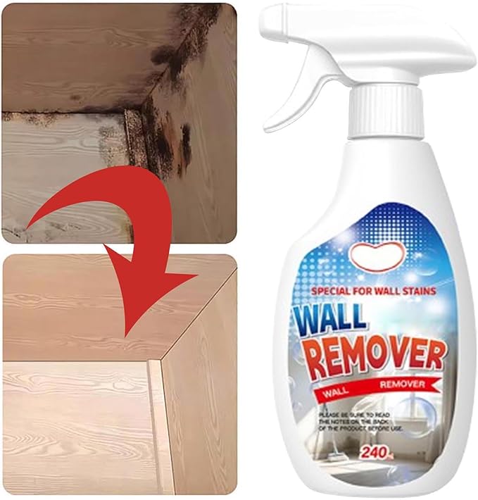 Highly Effective Removal Spray, 8.46 Fl.Oz Wall Cleaner Spray, Multi-Surface Cleaning Solution,Dirt, Dust And Stain Remover,for Wood,Tile,Fabric,Bathrooms,Kitchens (2, 8.12 fl.oz)