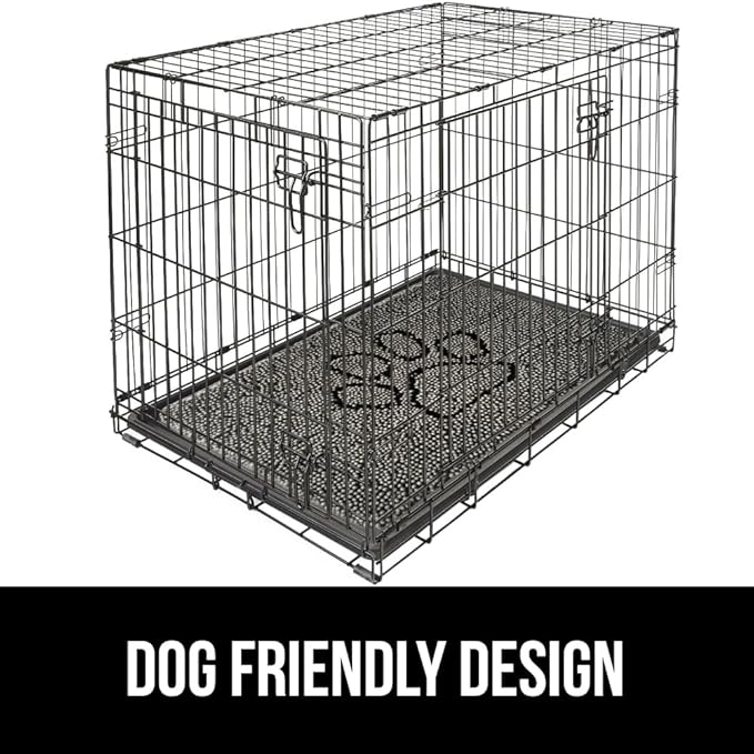 GORILLA GRIP SoakSTOPPER Dog Door Mat, Machine Washable Rug Absorbent Doormat Captures Moisture Mud Dirt, Quick Dry Soft Chenille Entryway Rugs Indoor Entrance Mats for Dog Paws, 24x17 Paw Grey