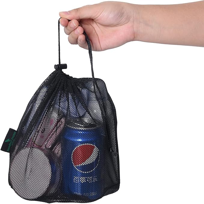 iBasingo 5pcs Nylon Mesh Bag Stuff Sack Golfball Pot Outdoor XL-BVP04