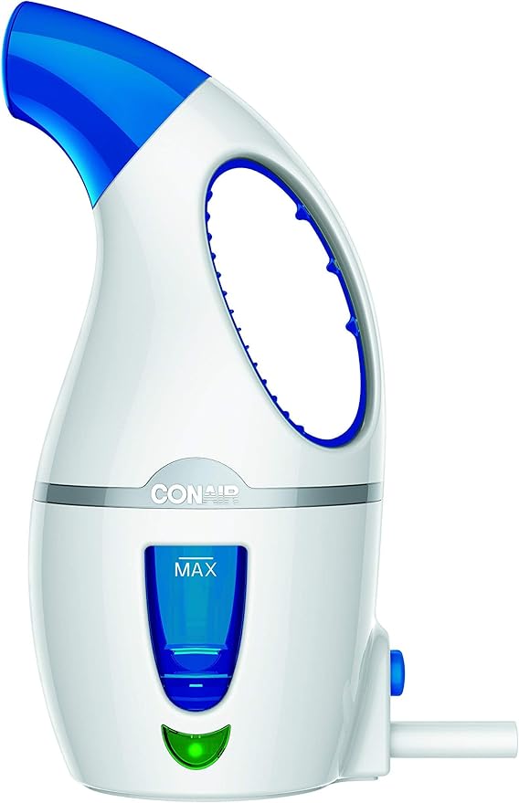 Conair Complete Steam Hand Held Fabric Steamer, 1100W, White/Blue