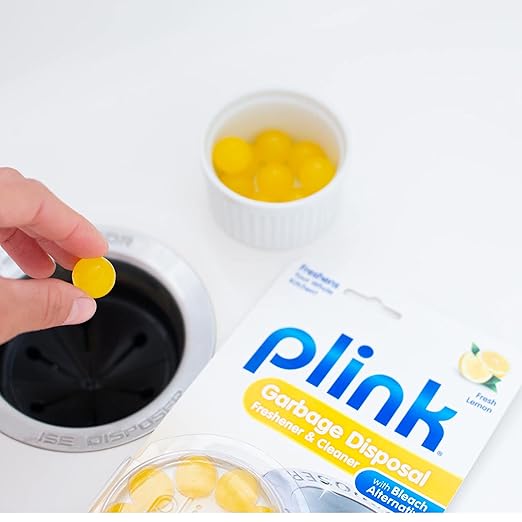 Plink 9013 Garbage Disposal Cleaner and Deodorizer, Variety Pack, 20-Count & -9024 Summit Brands Washer and Dishwasher Freshener Cleaner, 4 Tabs, Yellow, 1 Count (Pack of 4)