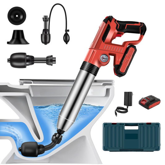 Electric Toilet Plunger，Drain Clog Remover Tools,High - Image 1