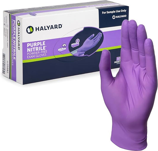 HALYARD PURPLE NITRILE Gloves Powder Free Disposable Medical Exam Gloves