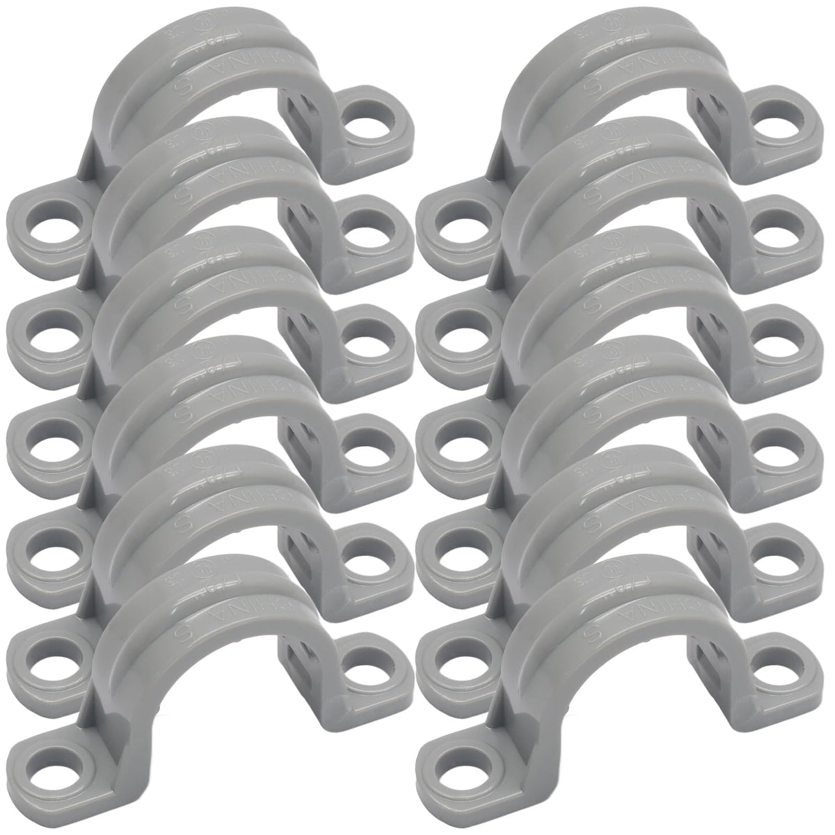 12pcs PVC Conduit Clamp 1/2 Inch Pipe Clamp - Image 1