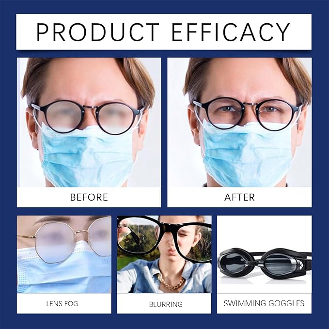 JoanofArc Anti-Fog Spray for Glasses, Lens Cleaner Spray, Prevents Fog on Goggles, Masks, Swim & Ski Goggles, Mirrors & Windshields, Improve Visibility, 20ml Travel Size(0.68 fl oz Each)