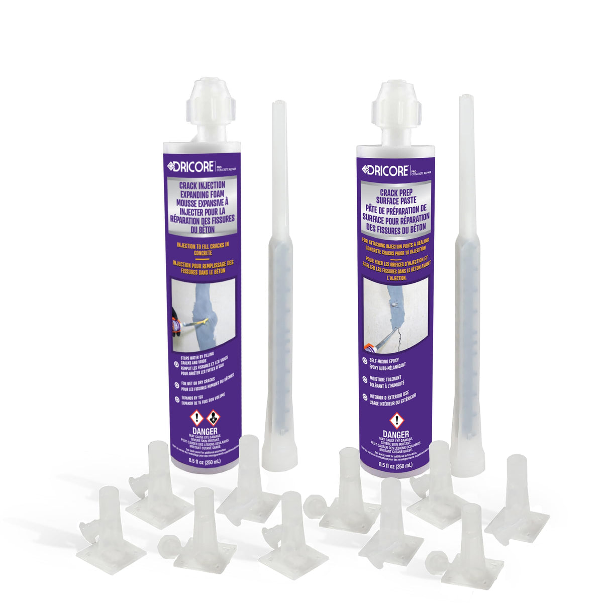 PRO Concrete Repair Crack Injection Kit (5’) | Injectable - Image 1