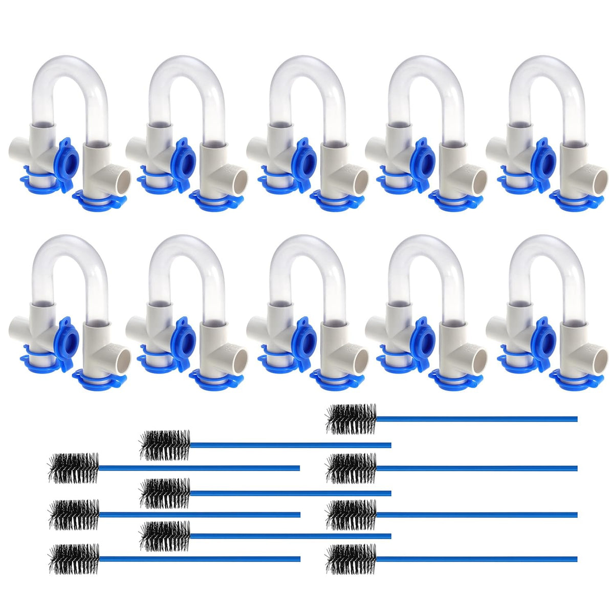 3/4" Standard Condensate Trap with 17" Cleaning Brush PVC - Image 1
