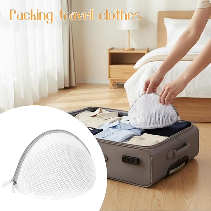 3 Pcs Bra Wash Bags for Laundry BraLaundry Bags for Washing Machine Lingerie Bag for Washing Delicates BraBags for Laundry Bra Washer Protector Lingerie Bag (A to C Cups)