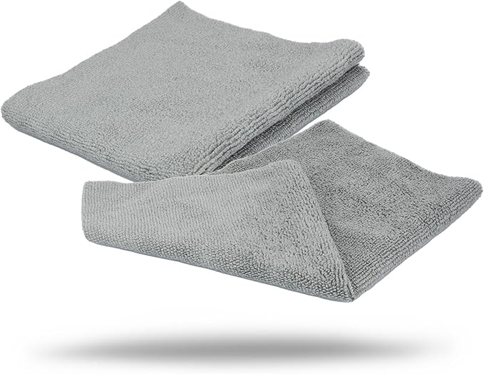 Maxshine 50-Pack Universal Microfiber Edgeless Utility Towels 12”x12” (260GSM) | Lint-Free, Scratch-Free Cleaning Cloths for Auto, Boat, Marine, Garage, Home & Professional Detailing Use