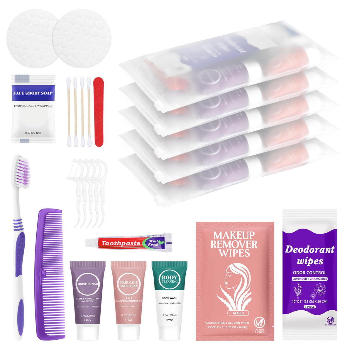 Travel Size Toiletries Hygiene Kits for Homeless in Bulk - Image 1