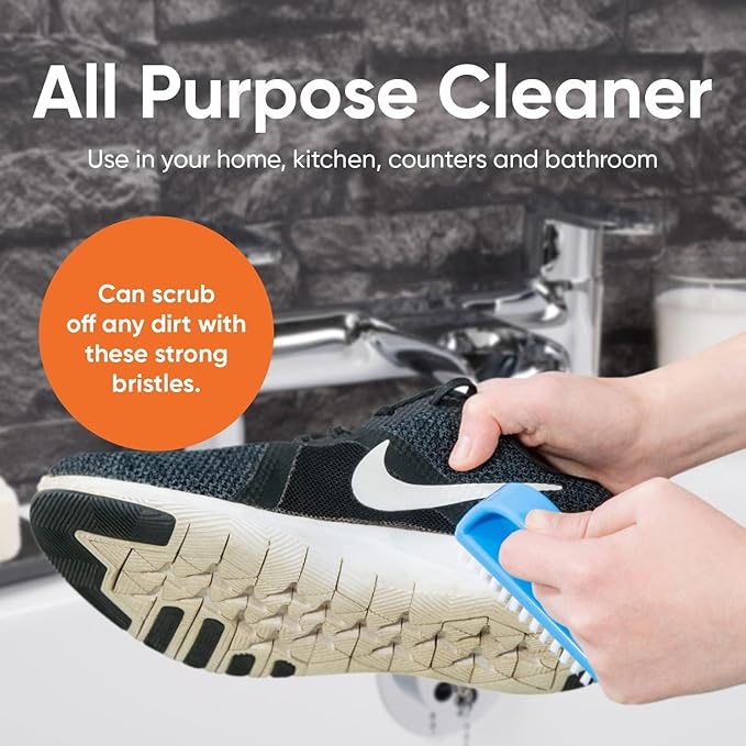 Superio Nail Scrubber Brush - All-Purpose Stiff Cleaning Brush for Fingernails, Toe, Foot & Hands - 24 Pack
