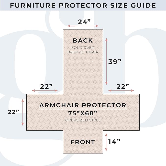 Great Bay Home Reversible Chair Cover - Washable Slipcover Furniture Protector with Elastic Straps - Furniture Cover for Dogs, Kids, and Pets - Quilted & Stitched Detail (Chair, Black/Taupe)