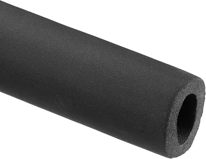PATIKIL 66.9" L x 1-1/4"ID x 0.4" T Pipe Insulation Foam Tube, Water Pipe Insulation Tubing Heat Preservation for Plumbing Water AC Pipe Sprinkler Spigot, Black