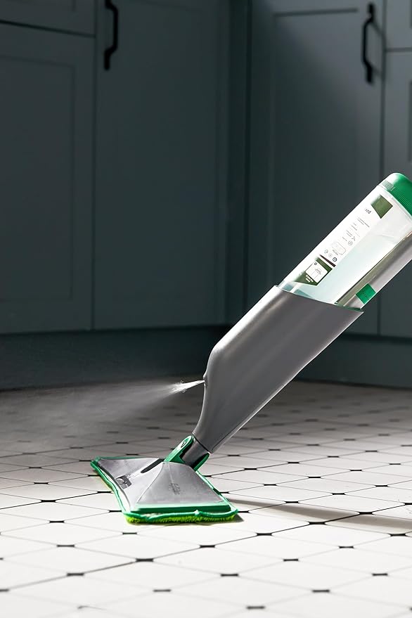 Eyliden Spray Mop with Cleaner Solution | 40ml Bio-Enzyme Floor Cleaner Concentrate - pH Neutral, 2 Microfiber Pads, Long-Lasting Freshness, Effective All-in-One Wet Mops Safe for All Floor Cleaing