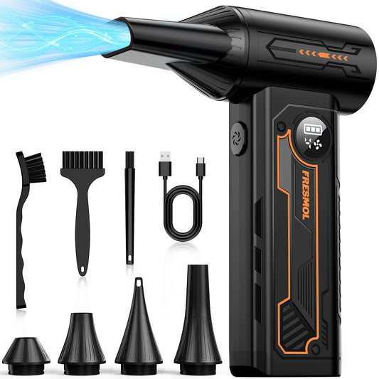 FRESMOL Compressed Air Duster, 130000RPM Cordless Electric Air - Image 1