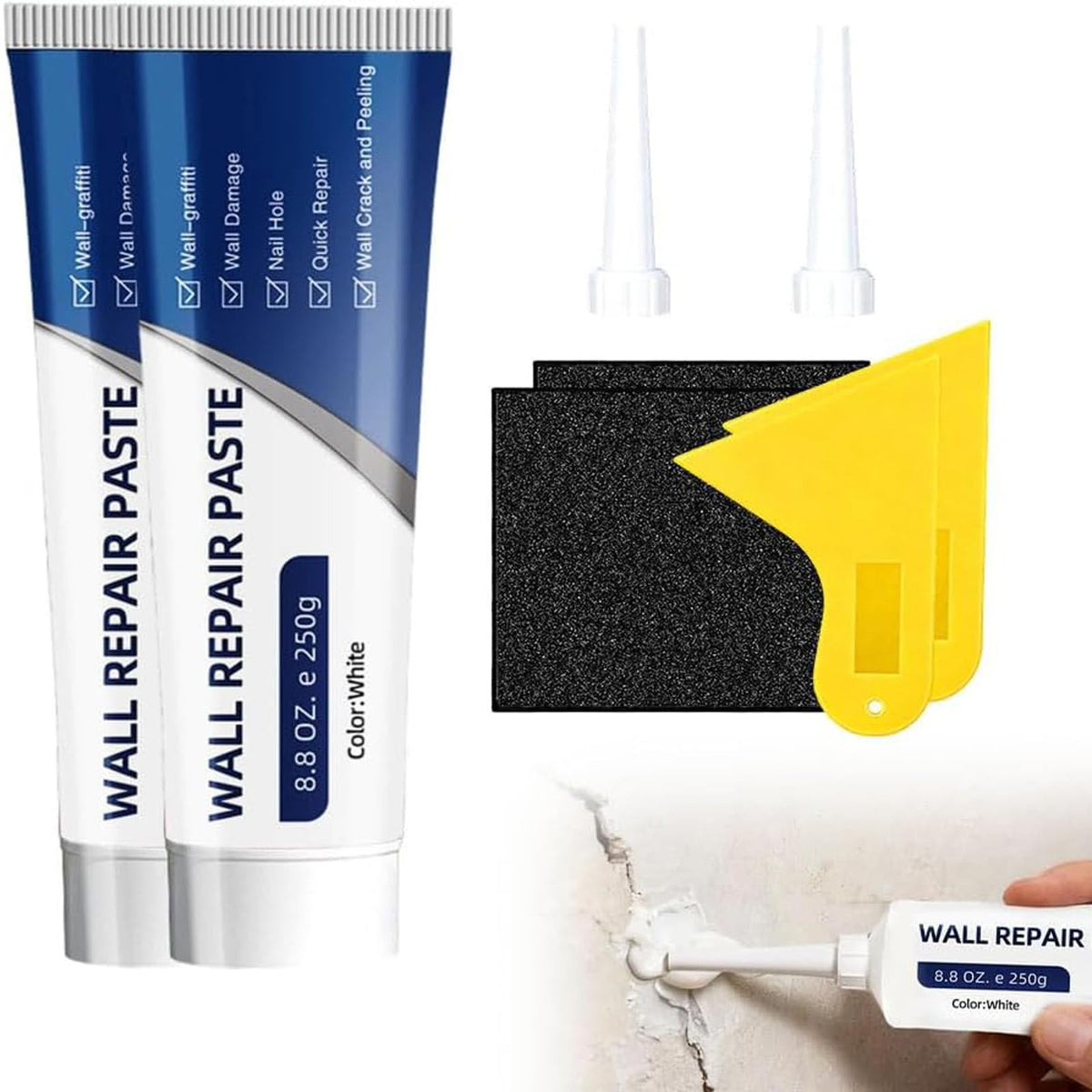 (2PCS) Efficient Drywall Repair Kit with Scraper, 2026 New - Image 1