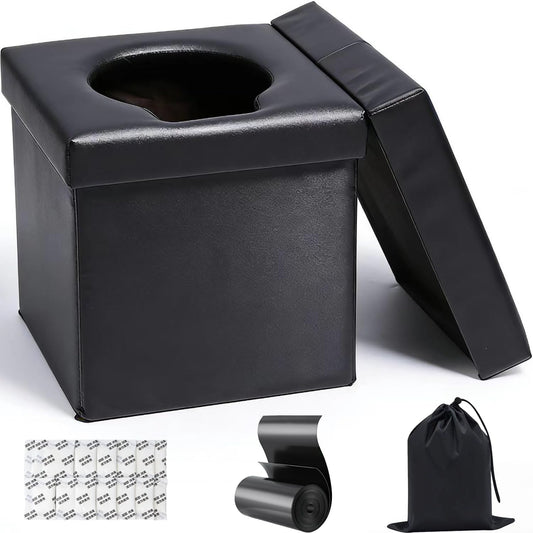 4-in-1 Outdoor Foldable Portable Toilet with Lid - Instant - Image 1
