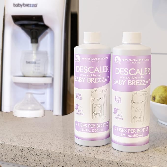 New England Stories Baby Brezza Compatible Descaler 33.8 Fl Oz, Universal Cleaner Solution for Baby Brezza and Other Baby appliances, Remove Build-up Extends Machine’s lifespan