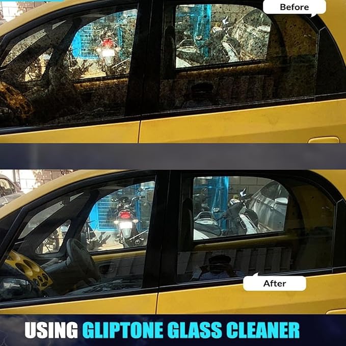 Gliptone Glass Cleaner, Ready-To-Use with Anti Static/Non-Streak Formula, Repels Lint & Dust. Safe for all Glass and Hard Surface Applications (1 Gallon)