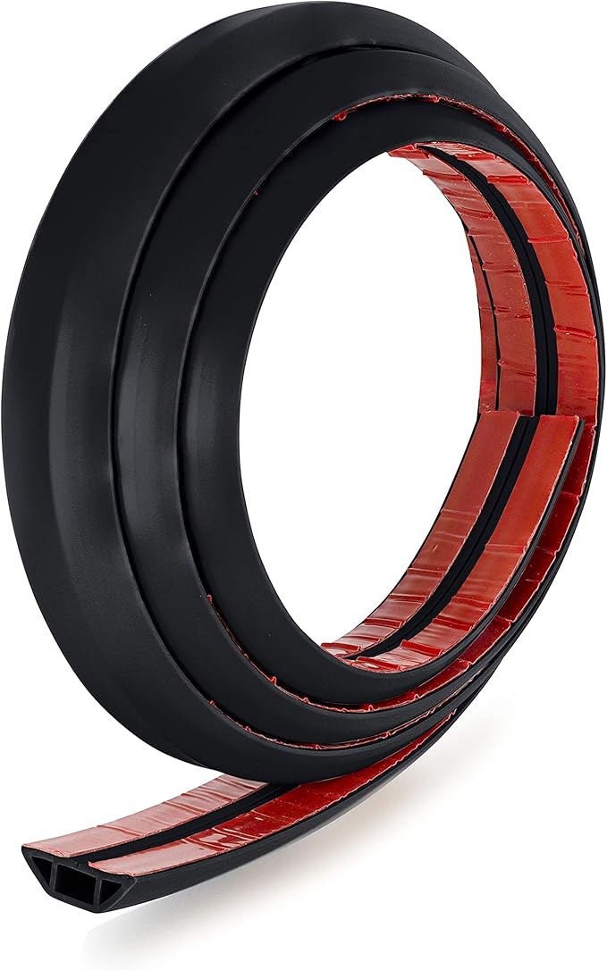 Rubber Bond TV Cord Hider Cable Protector - Strong Self Adhesive Wall Cord Cover Cable Hider - Low Profile Cable Management Wall Cord Concealer Cable Raceway