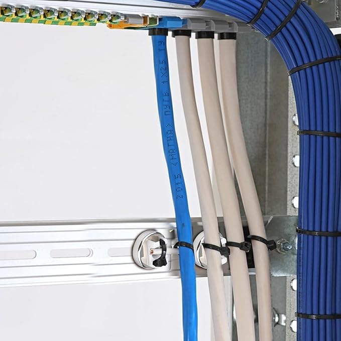 Magnetic Cable Zip Tie Mounts 18 lbs Cable Holders 18 lbs Pull Force Wire Management (16mm 30Pcs)