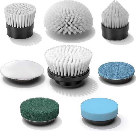 YKYI Electric Spin Scrubber Replacement Brush Heads 8 Pcs Set - Image 1