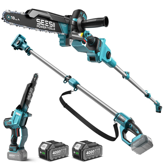 SEESII 10-Inch 2-in-1 Cordless Pole Saw & Mini Chainsaw,2 - Image 1