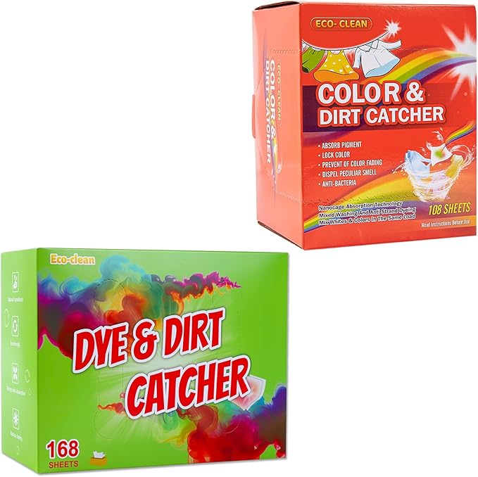 Color Absorber Sheets for Laundry, Dye Catcher Sheets to Prevent Clothes From Smearing