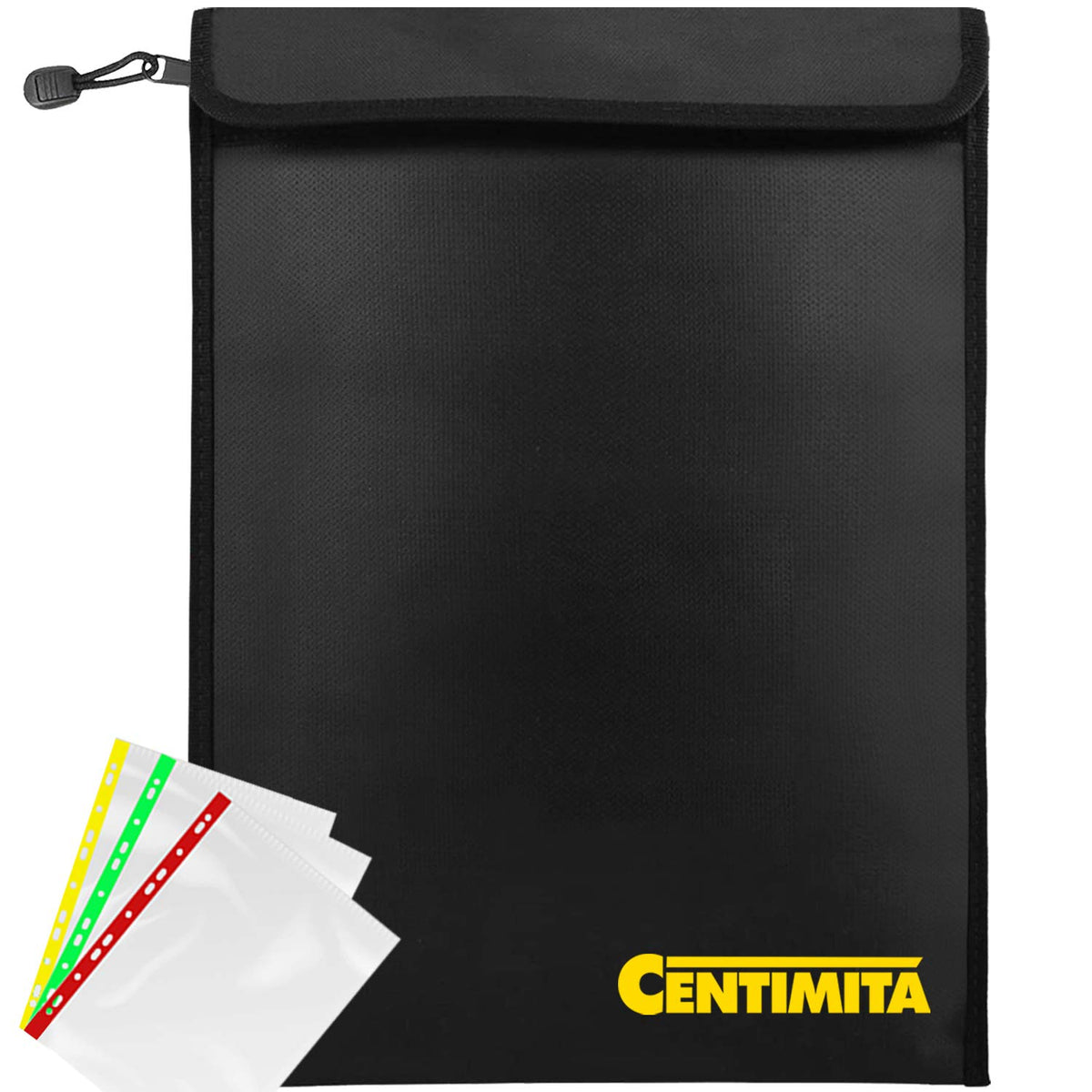 Fireproof Document Bag Waterproof Safe Folder - 2000℉ Money Bag - Image 1