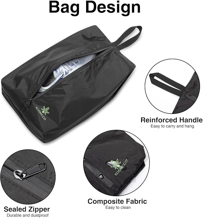Smell Proof Cleat Bag - Athletic Soccer & Golf Shoe Bag for Smelly Cleats and Gym Shoes | Durable, Water-Resistant, and Easy to Clean
