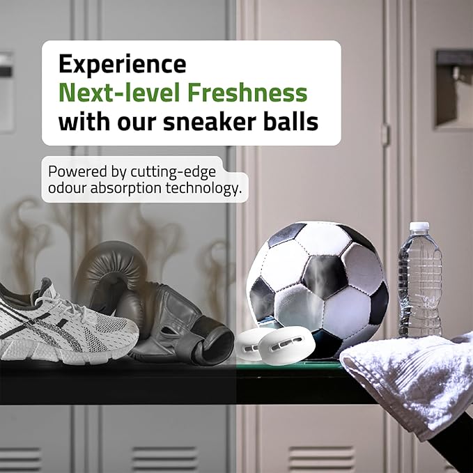 Premium Shoe Deodorizer (6PCS) | Linen-Scented Shoe Deodorizer Balls | Replaces Bad Odours | Multi-use Odour Eliminator for Shoes, Closet, and Bags by Perfa